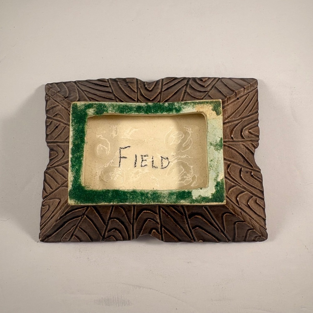 Vintage Studio Pottery Brutalist Ceramic Sculptural Dish Tray Signed Field - Picture 4 of 10